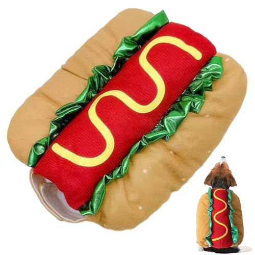 Hunde Hot Dog Kostüm, Hotdog -Kostüm, lustige Hamburger Halloween -Kostüme, warme weiche Haustierbekleidung für Weihnachten Halloween Carnival Party, L. Hunde Hot Dog Kostüm, Hotdog -Kostüm, lustige Hamburger Halloween -Kostüme, warme weiche Haustierbekleidung für Weihnachten Halloween Carnival Party, L. von Whyzsjnclg