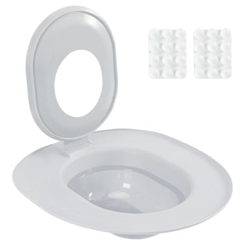 Katzen -Toilette, Katzen -Toilettentrainer -Kit, wiederverwendbarer Abnehmbarer Plastiksitz mit Saugnäpfeln sicheres Töpfchen für Haustiershops von Whyzsjnclg