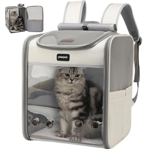 Whyzsjnclg Hunde -Rucksackträger, Katzen -Rucksack, 16 x 14 x 11 Zoll atmungsaktives Mesh -Haustierträger mit Belüftung für Reisen, Pflege, draußen von Whyzsjnclg