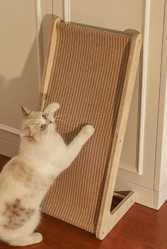 Kratzbrett Katze,WideSmart Sisal-Katzenkratzbau,69 cm hohe L förmige Kratzpappe für Katzen,Massivholz Buche & Natürliche Sisal Kratzsäule Katze,Katzenkratzbrett für Wand und Ecke,Leichte Montage Kratzbrett Katze,WideSmart Sisal-Katzenkratzbau,69 cm hohe L förmige Kratzpappe für Katzen,Massivholz Buche & Natürliche Sisal Kratzsäule Katze,Katzenkratzbrett für Wand und Ecke,Leichte Montage von WideSmart