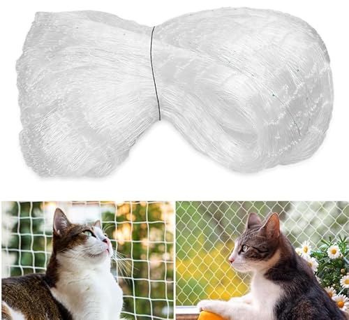 WideSmart Katzennetz für Balkon, 3 x 10 m Katzennetz,Verdicktes Katzennetz Transparent Haustiernetz,Bissfest und alterungsbeständig Geeignet für Balkone Fenster Gärten Terrassen Teichnetz transparent WideSmart Katzennetz für Balkon, 3 x 10 m Katzennetz,Verdicktes Katzennetz Transparent Haustiernetz,Bissfest und alterungsbeständig Geeignet für Balkone Fenster Gärten Terrassen Teichnetz transparent von WideSmart