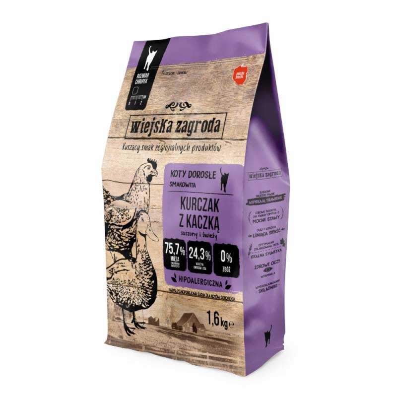 Wiejska Zagroda Cat Huhn mit Ente - Sparpaket: 2 x 1,6 kg Wiejska Zagroda Cat Huhn mit Ente - Sparpaket: 2 x 1,6 kg von Wiejska zagroda