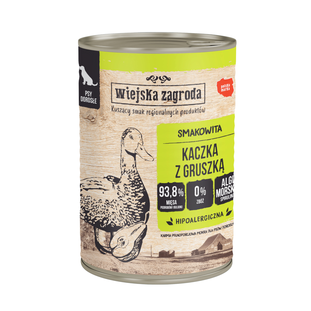 Wiejska Zagroda Dog 12 x 400 g - Ente mit Birne Wiejska Zagroda Dog 12 x 400 g - Ente mit Birne von Wiejska zagroda