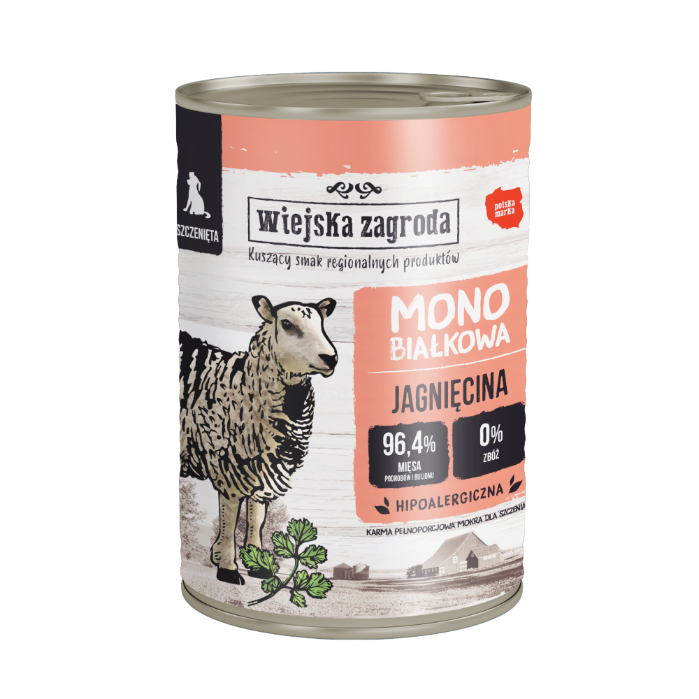 Wiejska Zagroda Dog 12 x 400 g - Puppy Lamm Wiejska Zagroda Dog 12 x 400 g - Puppy Lamm von Wiejska zagroda
