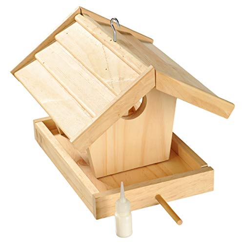 Wiemann Lehrmittel Futterhaus für Vögel - Bausatz für Kinder aus unbehandeltem Holz mit kindgerechtem Holzhammer, Leim und Dübeln Wiemann Lehrmittel Futterhaus für Vögel - Bausatz für Kinder aus unbehandeltem Holz mit kindgerechtem Holzhammer, Leim und Dübeln von Wiemann Lehrmittel