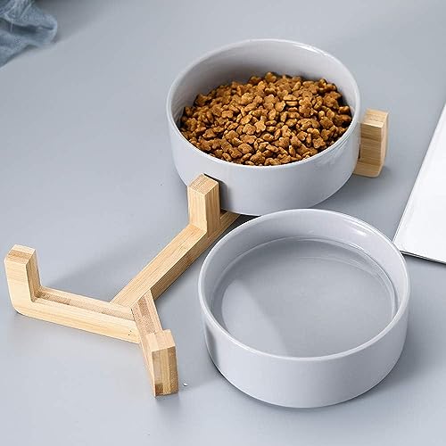 Keramikschale für Haustiere (grau) von Wikao