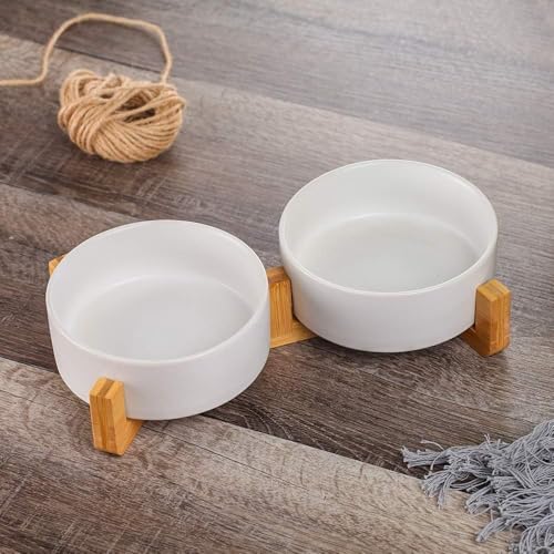 Keramikschale für Haustiere (weiß) von Wikao