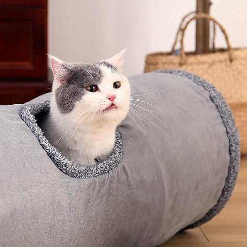 Spieltunnel, Spielzeug für Katzen, interaktiv und faltbar, Ball zum Aufhängen Spieltunnel, Spielzeug für Katzen, interaktiv und faltbar, Ball zum Aufhängen von Wikao