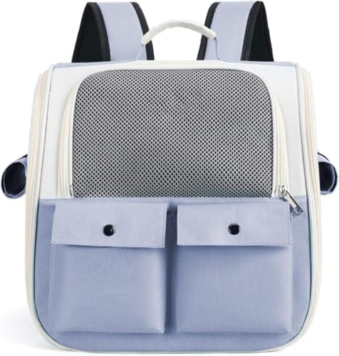 Transporttasche für Haustiere, Rucksack für Tiere (blau) von Wikao