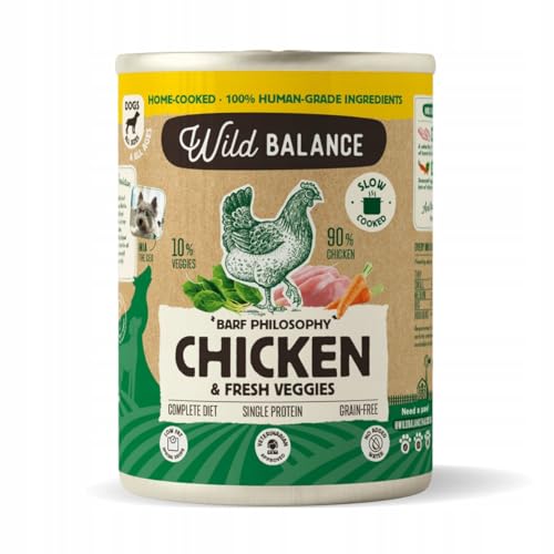 Wild Balance Barf Hühnerdose für Hunde, 400 g von Wild Balance