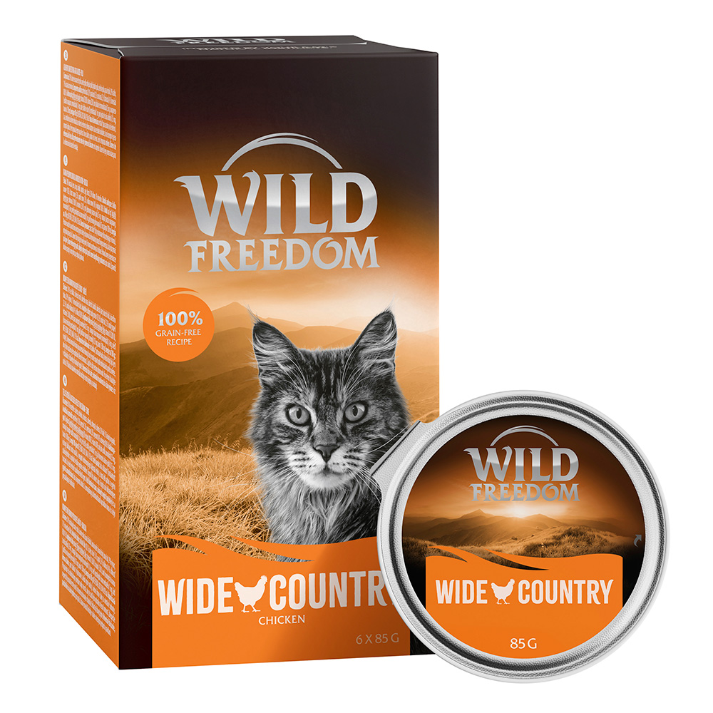 10 % Rabatt! 24 x 85 g Wild Freedom Adult Schale  - Wide Country - Huhn pur von Wild Freedom