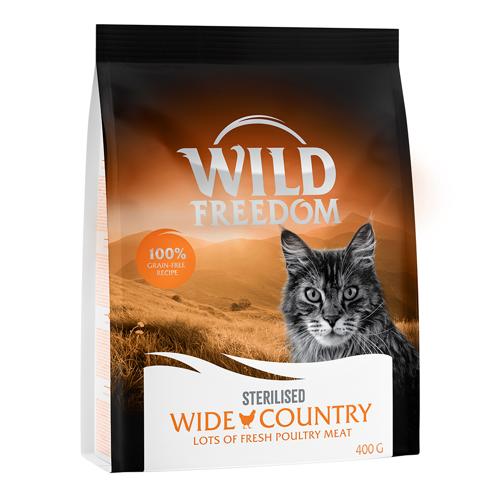 2 + 1 gratis! 3 x 400 g Wild Freedom Trockennahrung - Wide Country Sterilised - Geflügel von Wild Freedom