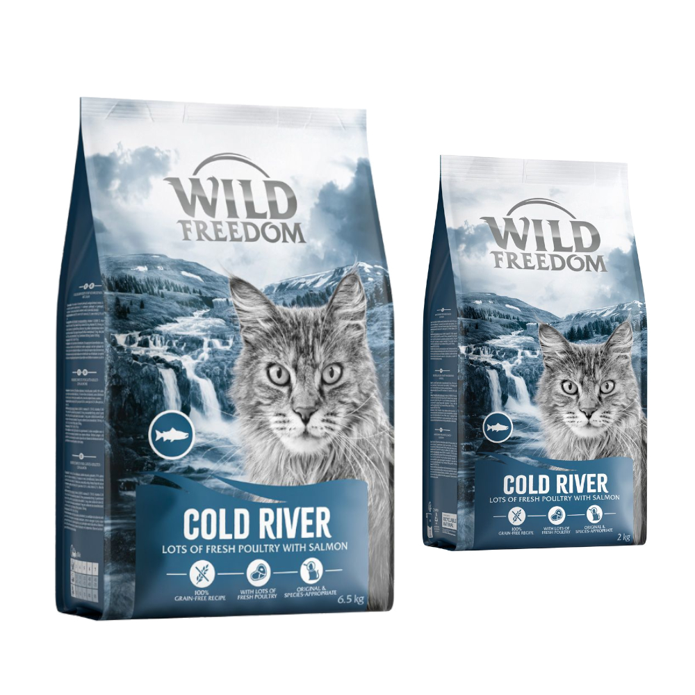 2 kg gratis! 8, 5 kg Wild Freedom Adult - getreidefreie Rezeptur - "Cold River" mit Lachs von Wild Freedom