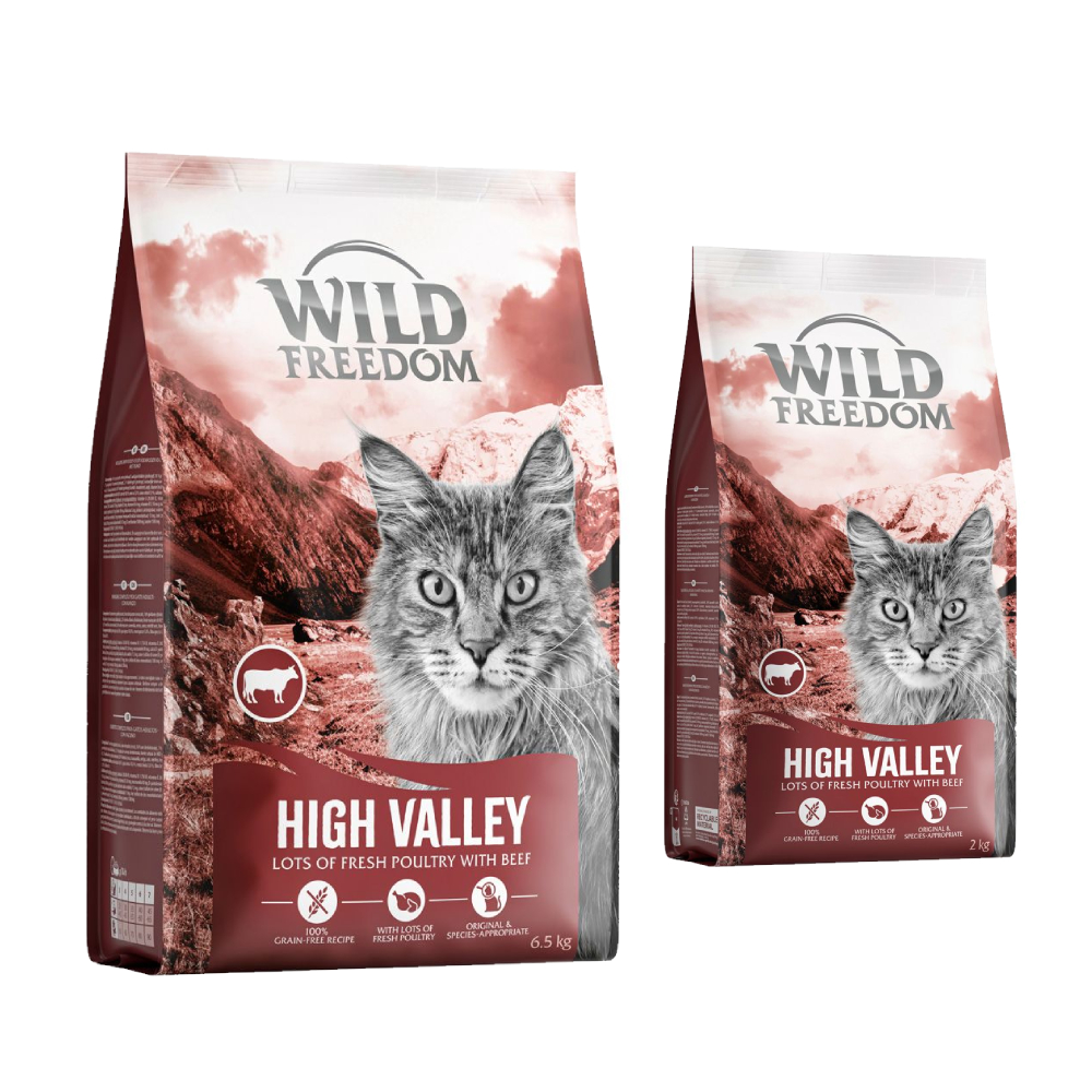2 kg gratis! 8,5 kg Wild Freedom Adult - getreidefreie Rezeptur - "High Valley" mit Rind von Wild Freedom