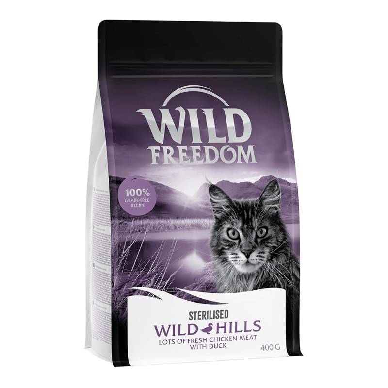 400 g Wild Freedom Trockenfutter zum Sonderpreis Sterilised: Wild Hills - Ente von Wild Freedom