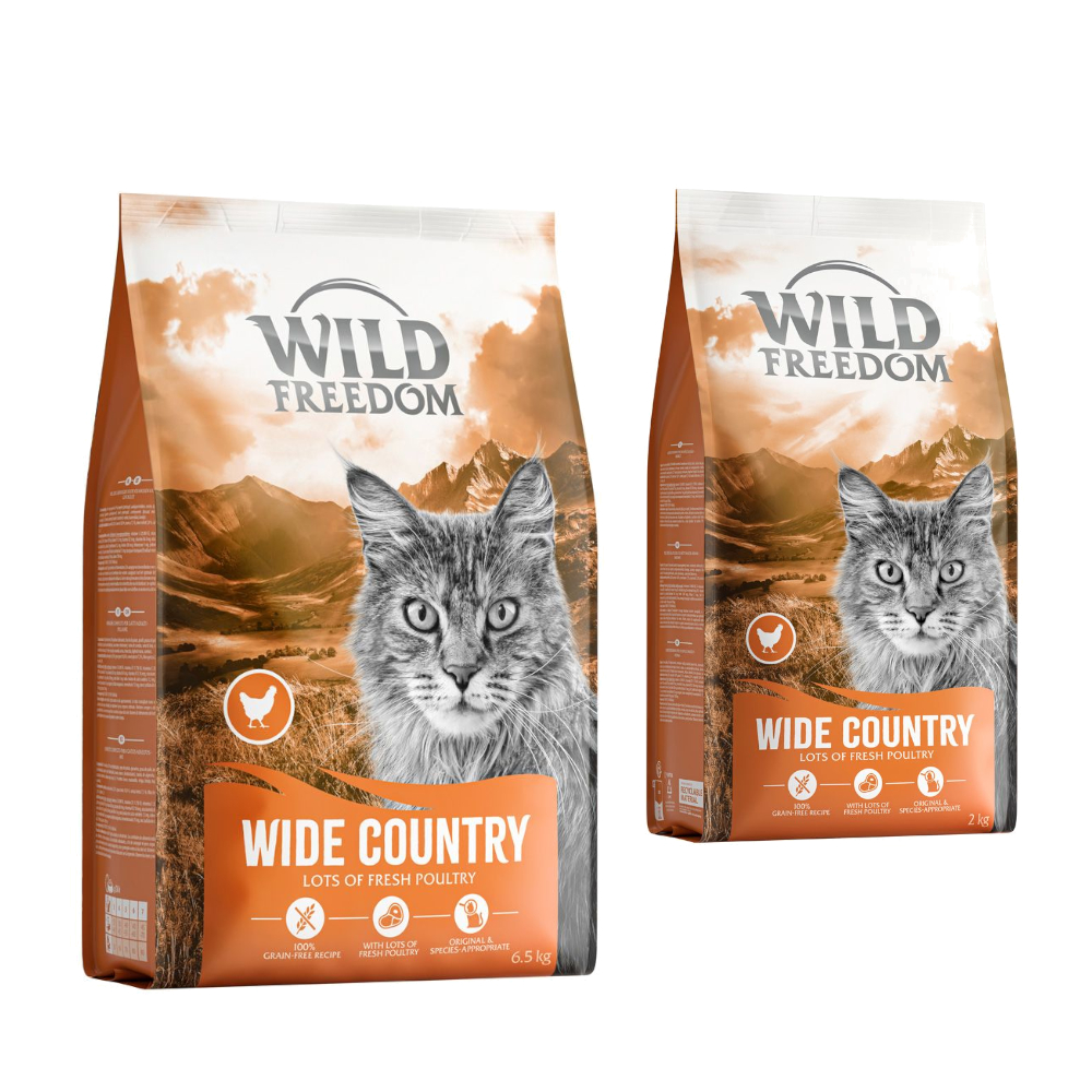 6,5 kg + 2 kg gratis! 8, 5 kg Wild Freedom Adult - getreidefreie Rezeptur - "Wide Country" Geflügel 6,5 kg + 2 kg gratis! 8, 5 kg Wild Freedom Adult - getreidefreie Rezeptur - "Wide Country" Geflügel von Wild Freedom