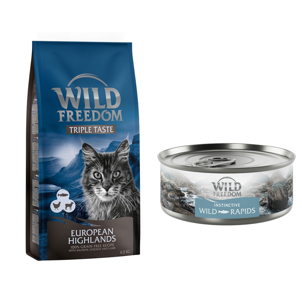 6,5 kg Wild Freedom + 6 x 70 g "Instinctive" Nassfutter gratis! - European Highlands - Lachs, Huhn & Lamm + 6 x 70 g Lachs 6,5 kg Wild Freedom + 6 x 70 g "Instinctive" Nassfutter gratis! - European Highlands - Lachs, Huhn & Lamm + 6 x 70 g Lachs von Wild Freedom