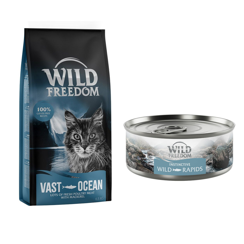 6,5 kg Wild Freedom + 6 x 70 g "Instinctive" Nassfutter gratis! - Vast Oceans - Makrele + 6 x 70 g Lachs 6,5 kg Wild Freedom + 6 x 70 g "Instinctive" Nassfutter gratis! - Vast Oceans - Makrele + 6 x 70 g Lachs von Wild Freedom