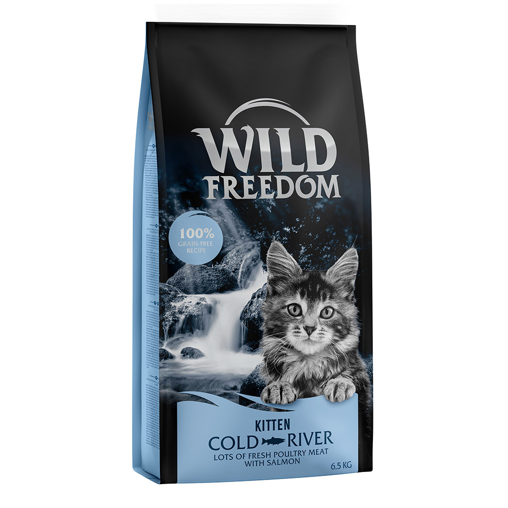 6,5 kg Wild Freedom Trockenfutter + Snack "Wild Bites  gratis dazu! - Kitten Cold River - Lachs von Wild Freedom