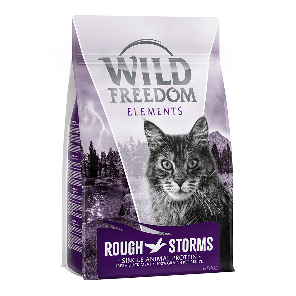 6,5 kg Wild Freedom Trockenfutter + Snack "Wild Bites  gratis dazu! - Rough Storms - Ente (Single Meat) von Wild Freedom