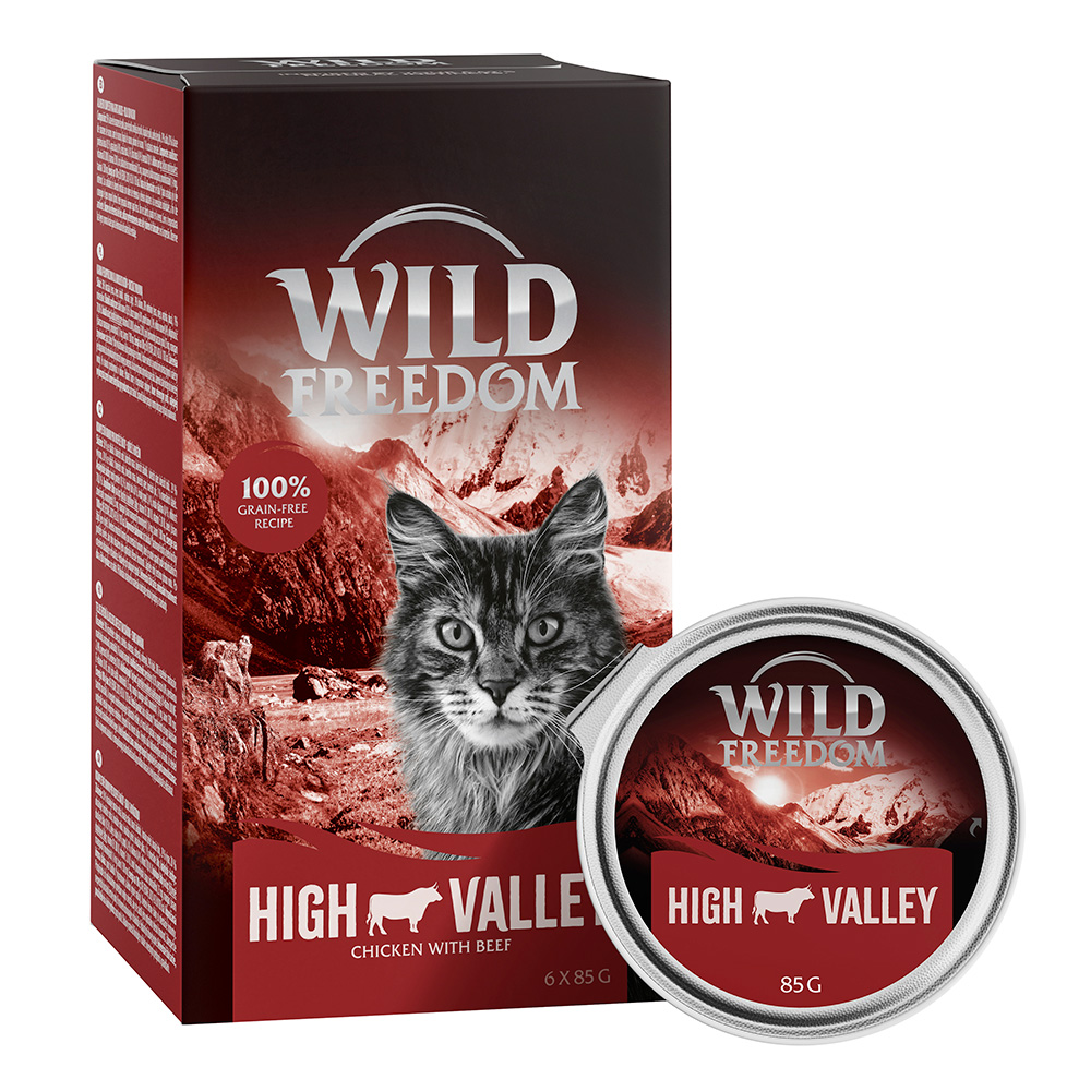 6 x 85 g Wild Freedom Adult Schale zum Sonderpreis! - High Valley - Rind & Huhn von Wild Freedom
