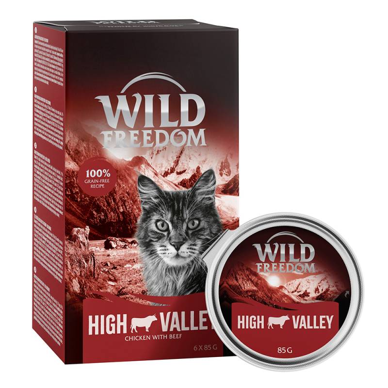 6 x 85 g Wild Freedom Adult Schale zum Sonderpreis! - High Valley - Rind & Huhn von Wild Freedom