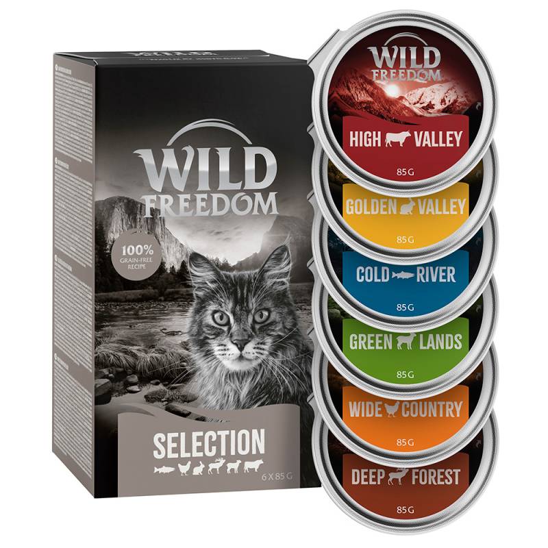 6 x 85 g Wild Freedom Adult Schale zum Sonderpreis! - Mixpaket (6 Sorten) von Wild Freedom