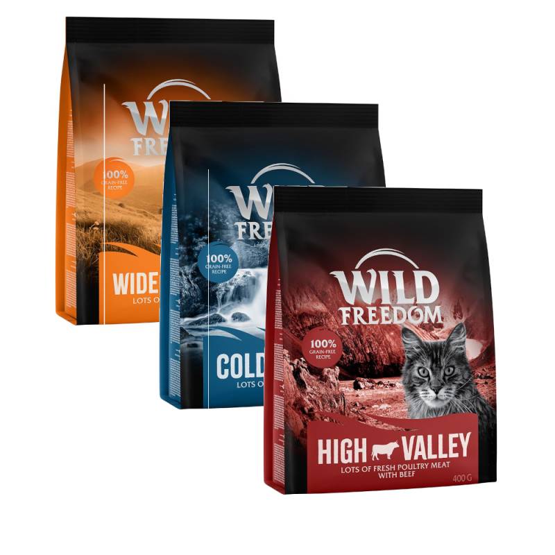 Probiermix Wild Freedom Trockenfutter - 3 x 400 g Geflügel, Rind und Lachs von Wild Freedom
