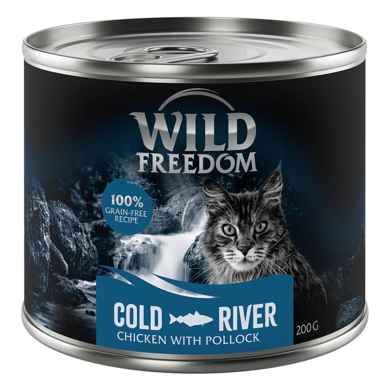 Sparpaket Wild Freedom Adult 12 x 200 g - Cold River - Seelachs & Huhn von Wild Freedom