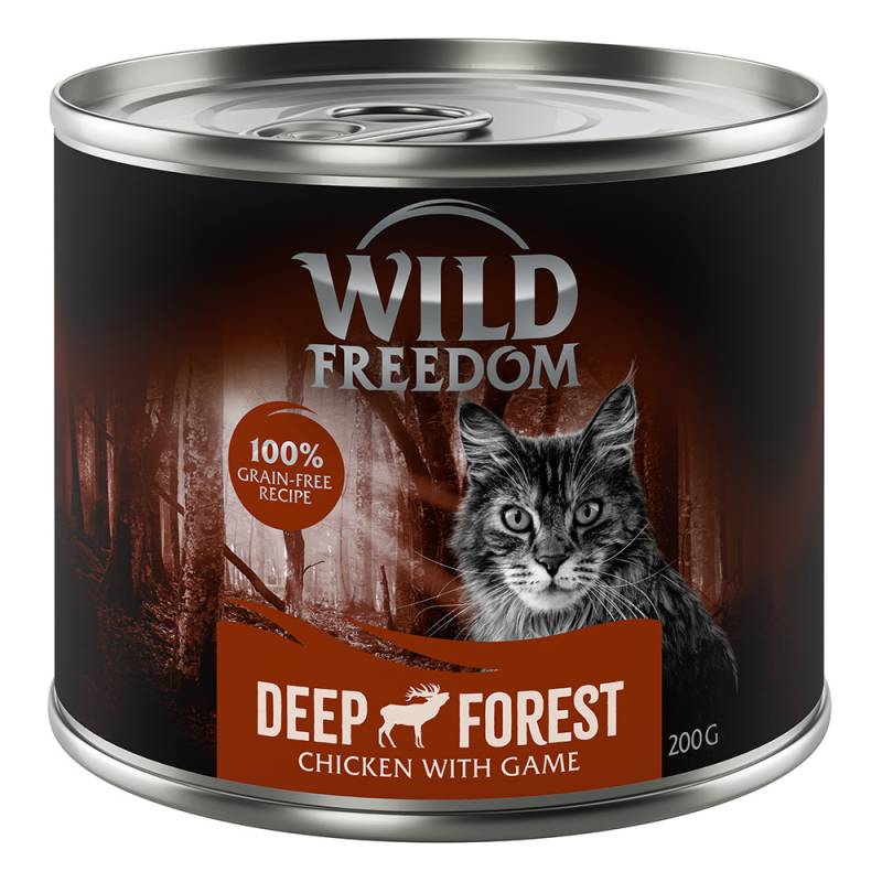 Sparpaket Wild Freedom Adult 12 x 200 g -  Deep Forest - Wild & Huhn von Wild Freedom
