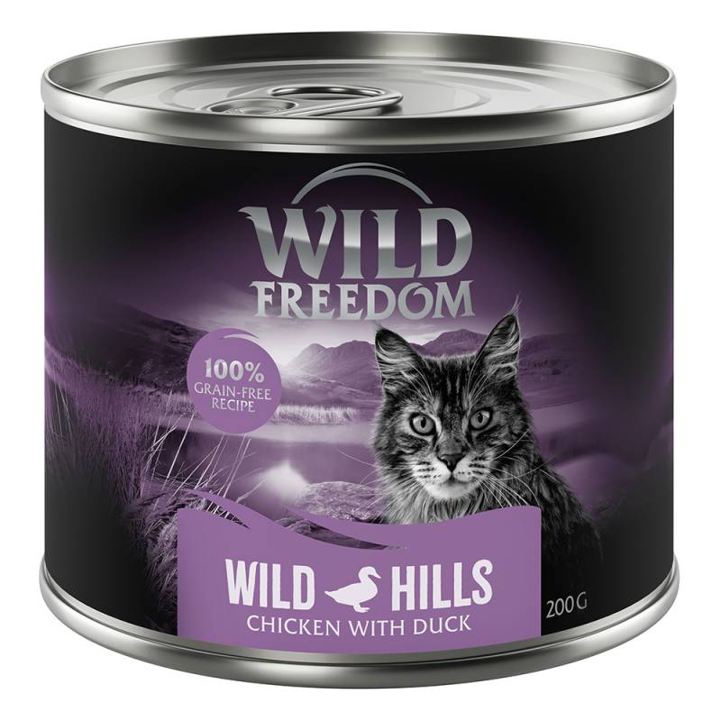 Sparpaket Wild Freedom Adult 12 x 200 g - Wild Hills - Ente & Huhn von Wild Freedom