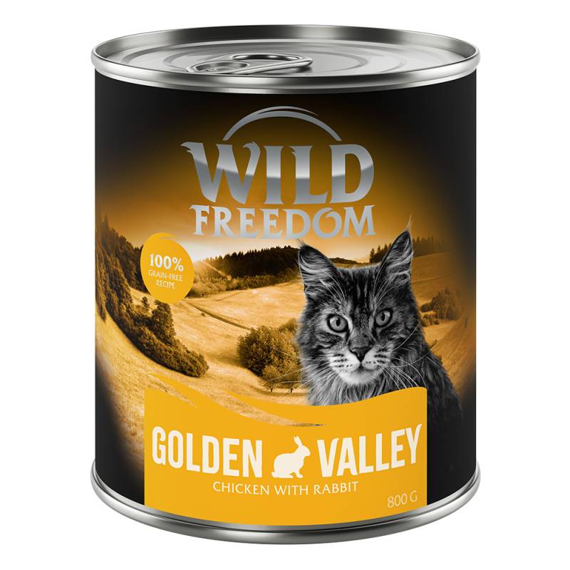 Sparpaket Wild Freedom Adult 12 x 800 g - getreidefreie Rezeptur - Golden Valley - Kaninchen & Huhn von Wild Freedom