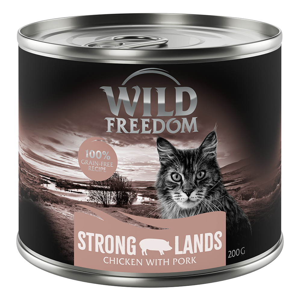 Sparpaket Wild Freedom Adult 24 x 200 g - Strong Lands - Schwein & Huhn von Wild Freedom