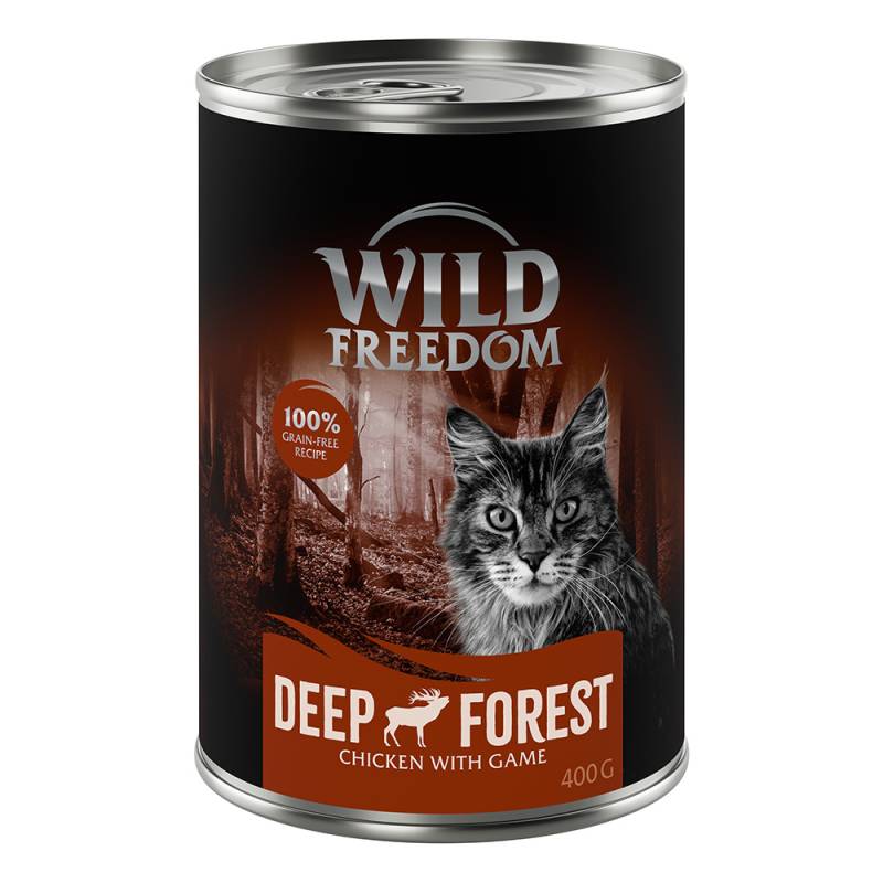 Sparpaket Wild Freedom Adult 24 x 400 g -  Deep Forest - Wild & Huhn von Wild Freedom