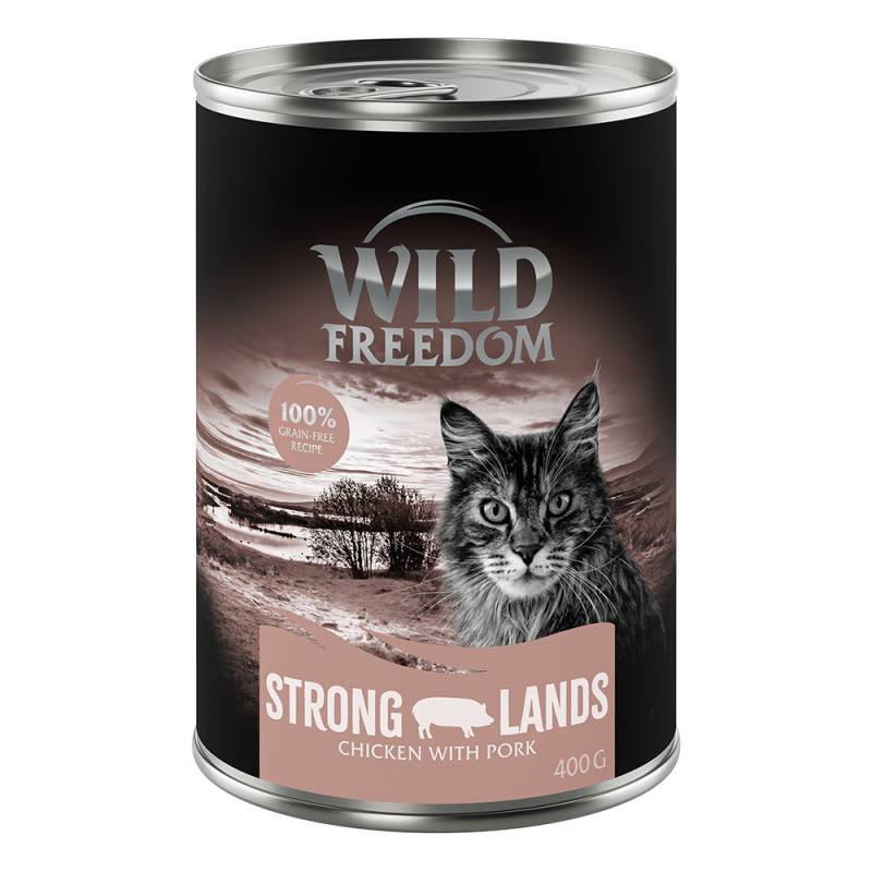 Sparpaket Wild Freedom Adult 24 x 400 g - Strong Lands - Schwein & Huhn Sparpaket Wild Freedom Adult 24 x 400 g - Strong Lands - Schwein & Huhn von Wild Freedom