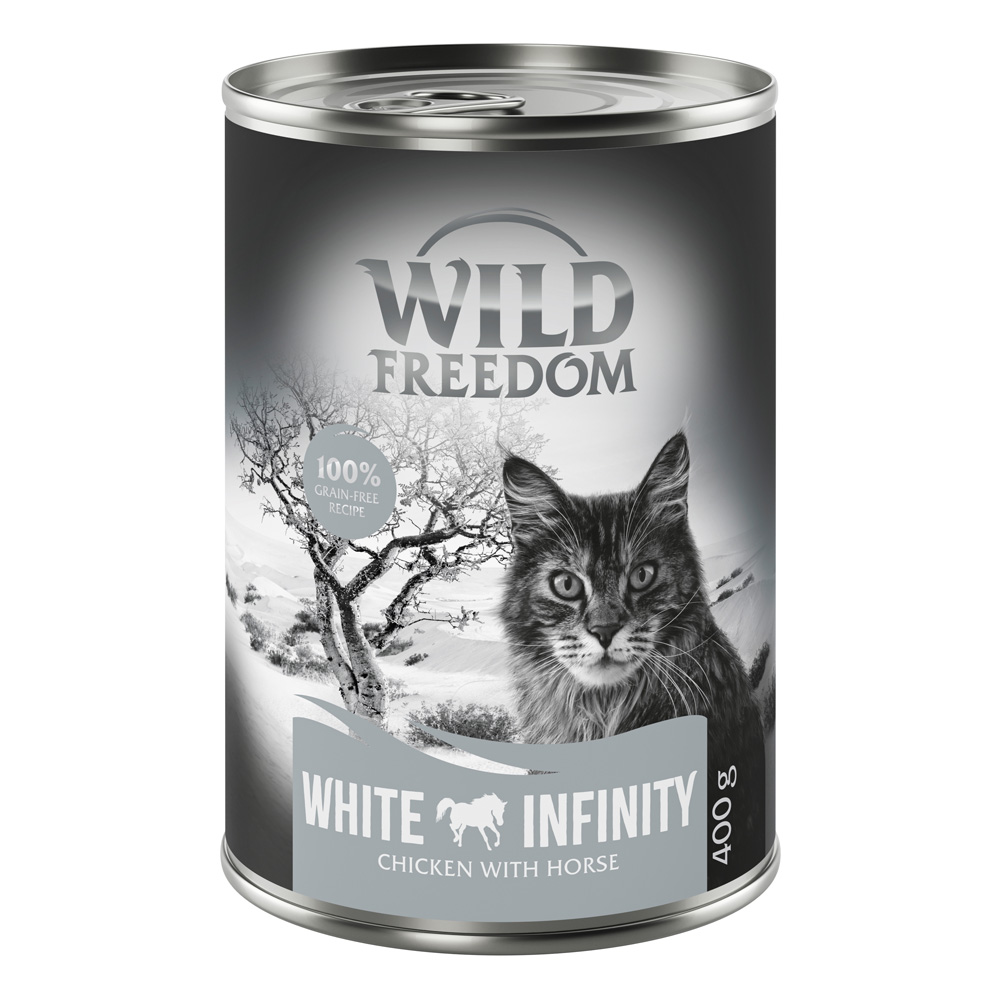 Sparpaket Wild Freedom Adult 24 x 400 g - White Infinity - Huhn & Pferd von Wild Freedom