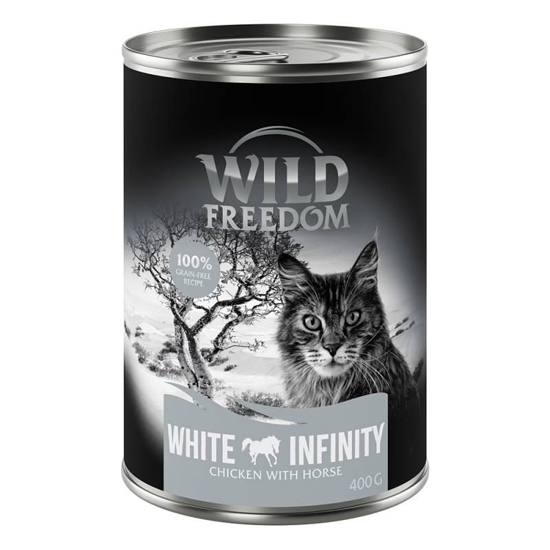 Sparpaket Wild Freedom Adult 24 x 400 g - White Infinity - Huhn & Pferd von Wild Freedom