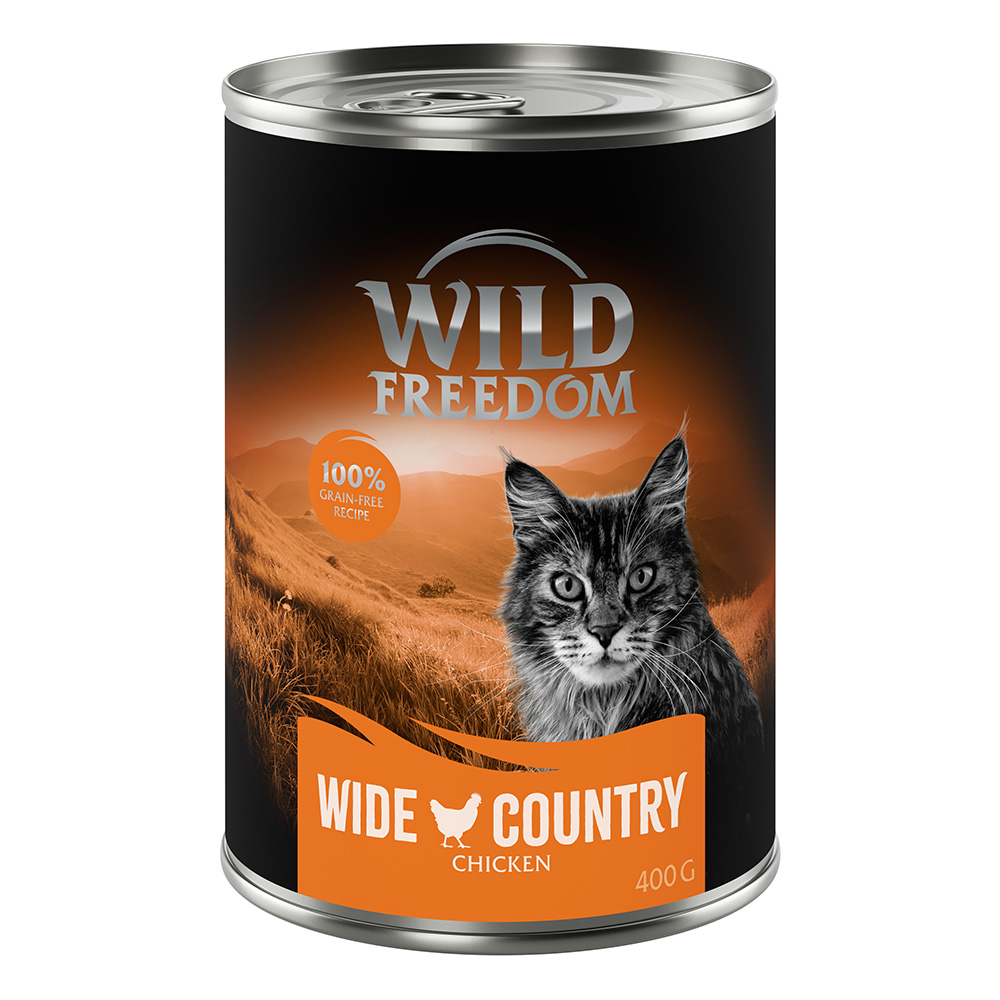 Sparpaket Wild Freedom Adult 24 x 400 g - Wide Country - Huhn pur von Wild Freedom