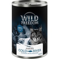 Sparpaket Wild Freedom Adult Sterilised 24 x 400 g - Cold River Sterilised - Seelachs & Huhn von Wild Freedom