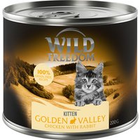 Sparpaket Wild Freedom Kitten 12 x 200 g - Golden Valley - Kaninchen & Huhn von Wild Freedom