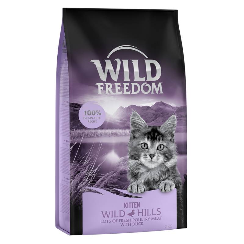 Sparpaket Wild Freedom Trockenfutter 3 x 2 kg - Kitten Wild Hills - Ente von Wild Freedom