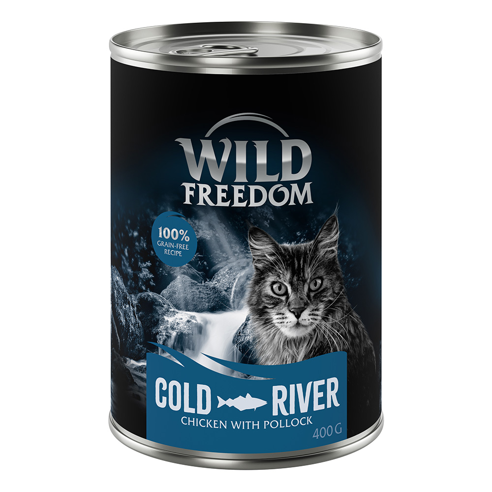 Wild Freedom Adult 6 x 400 g - getreidefreie Rezeptur - Cold River - Seelachs & Huhn von Wild Freedom