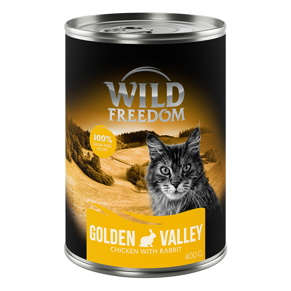 Wild Freedom Adult 6 x 400 g - getreidefreie Rezeptur - Golden Valley - Kaninchen & Huhn von Wild Freedom