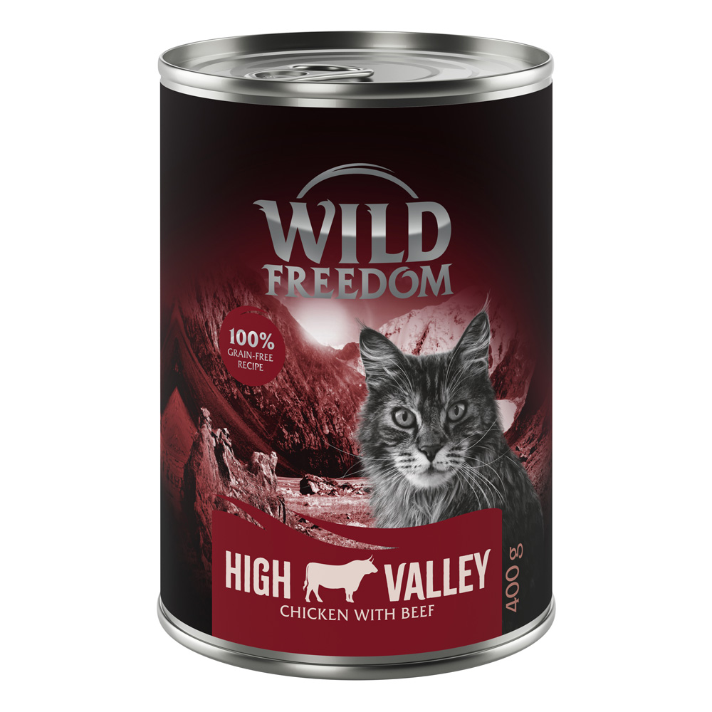 Wild Freedom Adult 6 x 400 g - getreidefreie Rezeptur - High Valley (Farmlands) - Rind & Huhn von Wild Freedom
