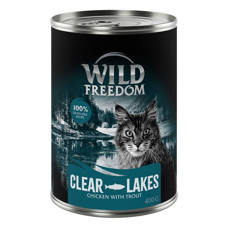 Wild Freedom Adult 6 x 400 g - getreidefreie Rezeptur - Clear Lakes - Forelle & Huhn von Wild Freedom