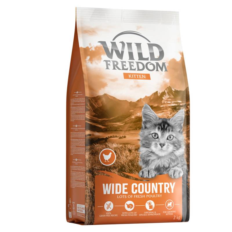 Wild Freedom Kitten "Wide Country" Geflügel - getreidefreie Rezeptur - NEU Sparpaket: 3 x 2 kg von Wild Freedom