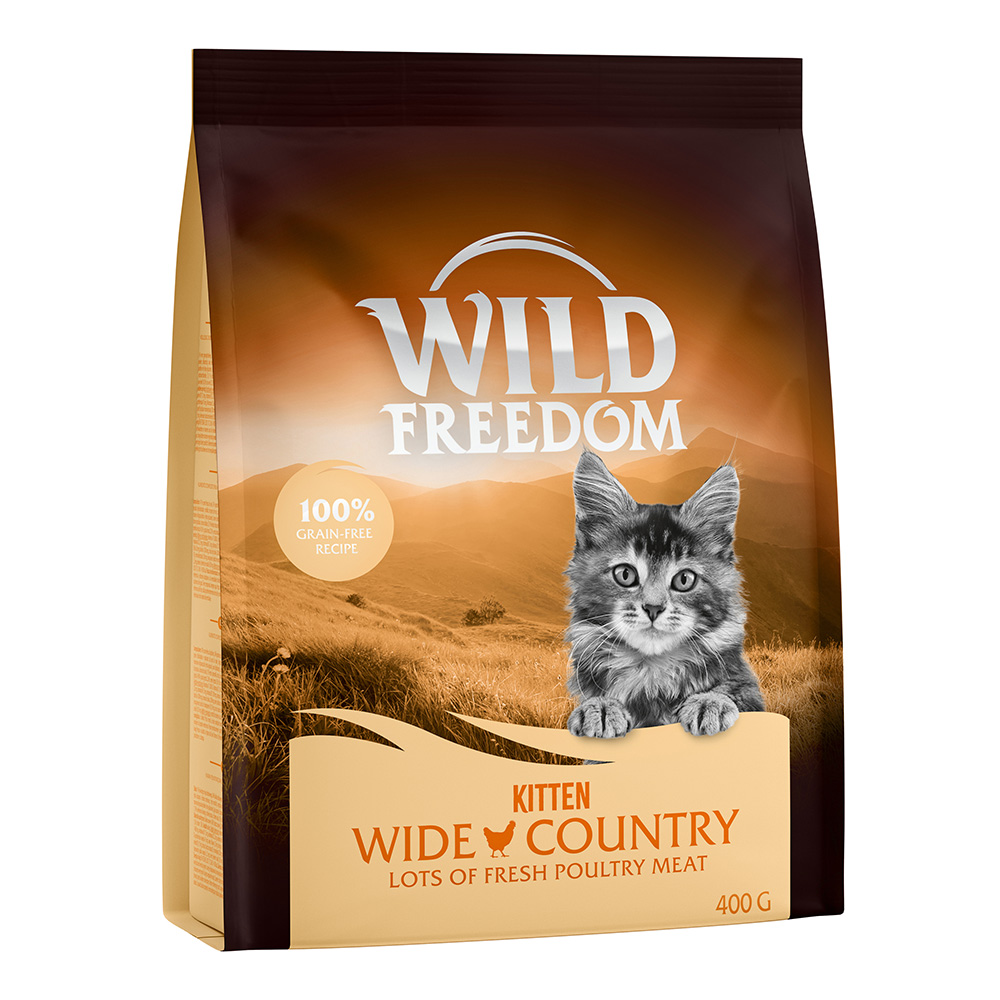 Wild Freedom Kitten - getreidefreie Rezeptur - zum Sonderpreis! Wild Freedom Trockenfutter Kitten "Wide Country" Geflügel - 3 x 400 g Wild Freedom Kitten - getreidefreie Rezeptur - zum Sonderpreis! Wild Freedom Trockenfutter Kitten "Wide Country" Geflügel - 3 x 400 g von Wild Freedom