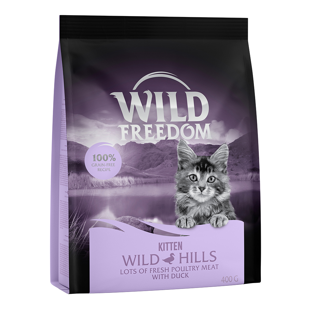 Wild Freedom Kitten - getreidefreie Rezeptur - zum Sonderpreis! Wild Freedom Trockenfutter Kitten "Wild Hills" Ente - 3 x 400 g Wild Freedom Kitten - getreidefreie Rezeptur - zum Sonderpreis! Wild Freedom Trockenfutter Kitten "Wild Hills" Ente - 3 x 400 g von Wild Freedom