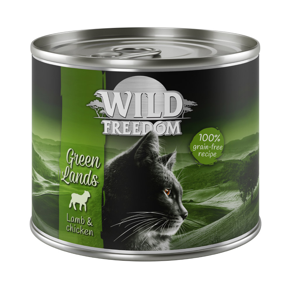 Wild Freedom Probierpaket: 400 g Trockenfutter + 6 x 200 / 70 g Nassfutter - Adult Green Lands Lamm + gemischtes Paket 6 x 200 g Wild Freedom Probierpaket: 400 g Trockenfutter + 6 x 200 / 70 g Nassfutter - Adult Green Lands Lamm + gemischtes Paket 6 x 200 g von Wild Freedom