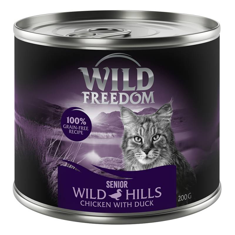 Wild Freedom Senior "Wild Hills" Ente & Huhn - getreidefreie Rezeptur - Sparpaket: 12 x 200 g von Wild Freedom